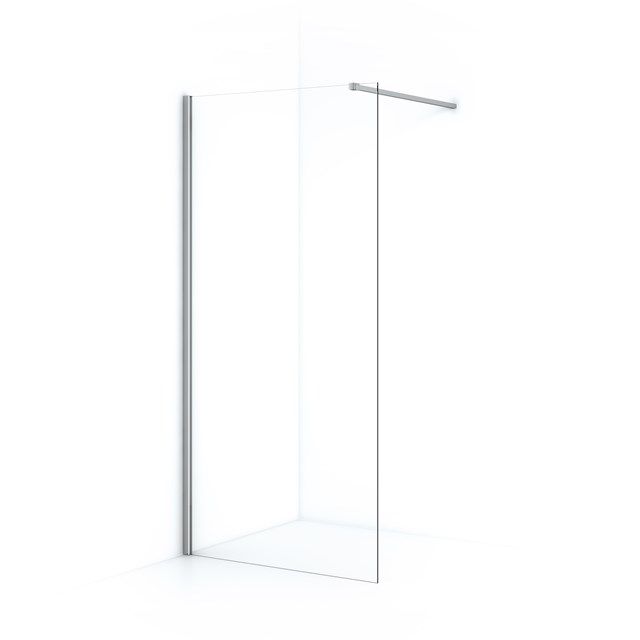 Maxaro Inloopdouche Diamond 90cm 8mm Helder Veiligheidsglas Chroom