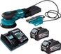 Makita BO 003 CGU201 accu-excentrische schuurmachine 40 V max. 125 mm 3,0 mm slaglengte borstelloos + 2x accu 4,0 Ah + oplader