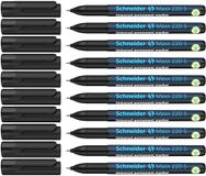 Schneider Maxx 220 S universele marker (permanent, Cap-Off-Ink, 0,4 mm) verpakking van 10 stuks zwart