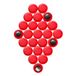 Kleine Magnet Expert Kleine planning en magneetvereisten, rood (1 verpakking van 24 stuks)