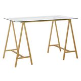 Henn&Hart Home Office, goud, 122 cm breed
