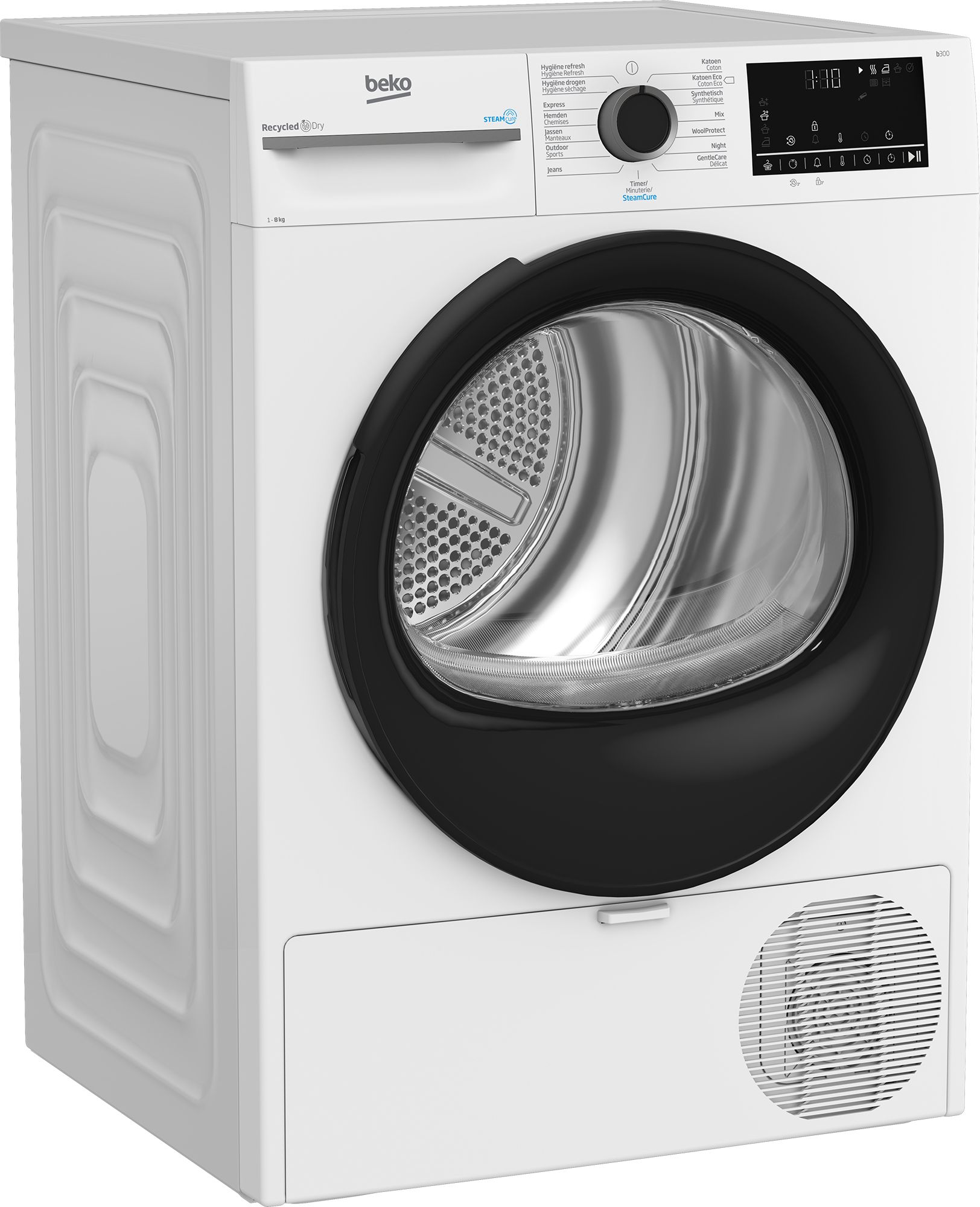 Beko BM3T3824W - SteamCure™ - Warmtepompdroger - 8 kg