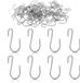 Crochets S 50 Pcs Mini pour suspension, petits crochets en acier inoxydable Mini crochets S, crochets métalliques en forme de S pour artisanat, bijoux, suspension, 10 cm