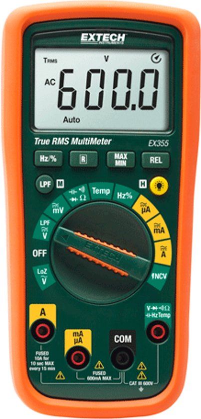 EXTECH EX355 multimeter waar rms + ncv + loz + lpf