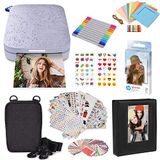 HP Tandwiel Draagbare 2x3 inch Instant Foto Printer (Paars) Startersbundel