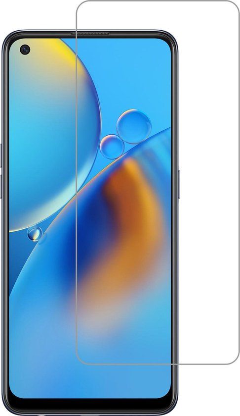 BTH Screenprotector OPPO A74 5G - Tempered Glass - Blue Filter