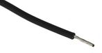 RS PRO Enkele aderkabel 0,33 mm², 22 AWG 100m zwart XLPE geïsoleerd Ø 1,58 mm 17/0,16 mm strengen UL3266, verpakking van 100 meter