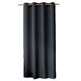 Enjoy ED ENJOY HOME Decoratief gordijn met zilverkleurige ogen, 140 x 240 cm, donkergrijs, 100% polyester, satijn, basiscollectie