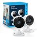 GNCC GNCC GC3 Caméra intérieure avec vision nocturne, Wi-Fi fixe, 2,4 GHz, détection de mouvement et de son, audio bidirectionnel, babyphone 1080P, stockage cloud et carte micro-SD, compatible avec Alexa