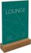 Sigel - tafelstandaard - A5 - eiken voet - glashelder acryl 1.5mm - SI-TA254