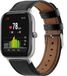Strap-it Xiaomi Amazfit GTS bandje leer - strak-zwart