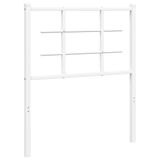 VidaXL Hoofdeind & Voeteind Wit Staal 75 cm