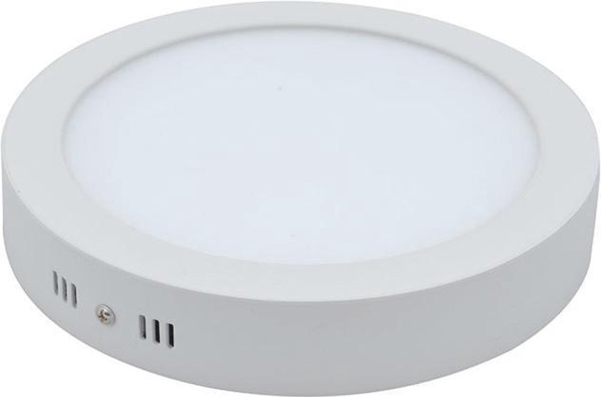 Groenovatie LED Paneel Plafondlamp - 12W - Rond - 170x40 mm - Warm Wit - Opbouw