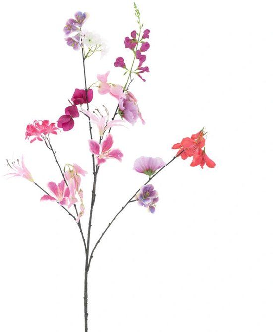 Buitengewoon Boet Kunstbloem Mixed Flower Roze - 119 cm