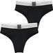 Björn Borg Dames Original Highwaist Briefs - Slip Hoge Taille (2-pack) - Zwart - Zwart