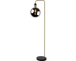 Lucide JULIUS - Floor Lamp - Ø 28 cm - 1xE27 - Fumé - Black/Grey