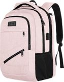 TRVLMORE 36L Rugzak - Rugtas met 17 Inch Laptopvak - Schooltas - Laptoptas - Spatwaterdicht - Roze