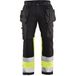 Blåkläder Blaklader High Vis werkbroek met stretch 1558-1811 - Zwart/High Vis Geel - D88