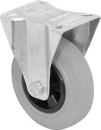 Rubberen bokwielen 125mm 100kg