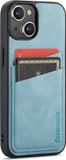 Casemania Hoesje Geschikt voor Apple iPhone 14 - met Pasjeshouder Aqua Blue - Back Cover met Kaarthouder