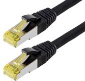 Helos Patchkabel S/FTP Cat 6a zwart 0,25m
