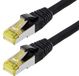 Helos Patchkabel S/FTP Cat 6a zwart 0,25m