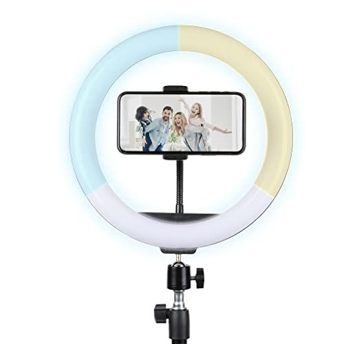 Konix Geek Star 360 graden draaibare led-lichtring met telescopisch statief voor alle mobiele telefoons