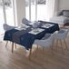 Bonamaison Tafelkleed, Anti-Mold, Sneldrogend, Waterdicht, 100% Polyester Tafellaken, Blauw, 140 x 200 Cm