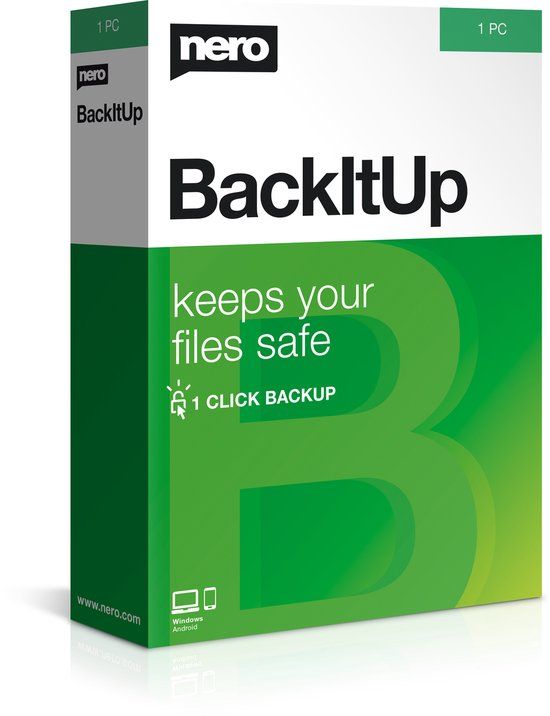 Nero BackItUp - 1 Apparaat - Engelstalig - Windows Download