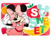 Lulabi Disney Minnie Happytime Set van 12 placemats van polypropyleen, 45 x 30 cm