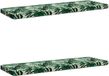 vidaXL Canapé 2 pièces VUGHT 100% Polyester Motif Feuille