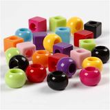 Creativ company CC Plastic Beads, size 11 mm, assorted colours