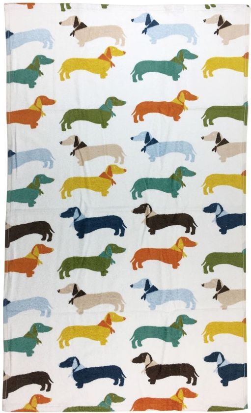 Teckel Badlaken Sausage Dog - Handdoek