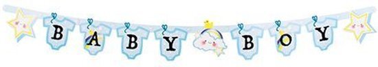 Partywinkel Letter Slinger '' Baby Boy '' Blauw (1ST)