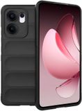 Techsuit Magic Shield Silicone Back Cover - Zwart - Geschikt voor Oppo Reno13 F 4G/5G / Reno13 FS 5G