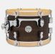 PDP Concept Classic Tom, 12" x 8", Natural Stain, Walnut Stain Hoops
