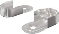 vidaXL Kledingroedeinde - 2 stuks - Wit - Metaal