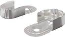 vidaXL Kledingroedeinde - 2 stuks - Wit - Metaal