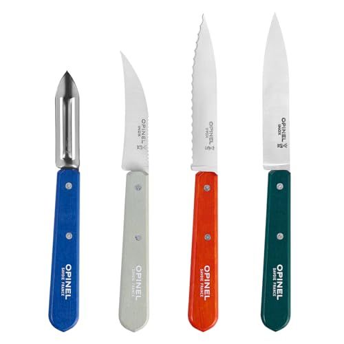 Opinel Les Essentiels Du Cuisinier 4-delige schilmessenset