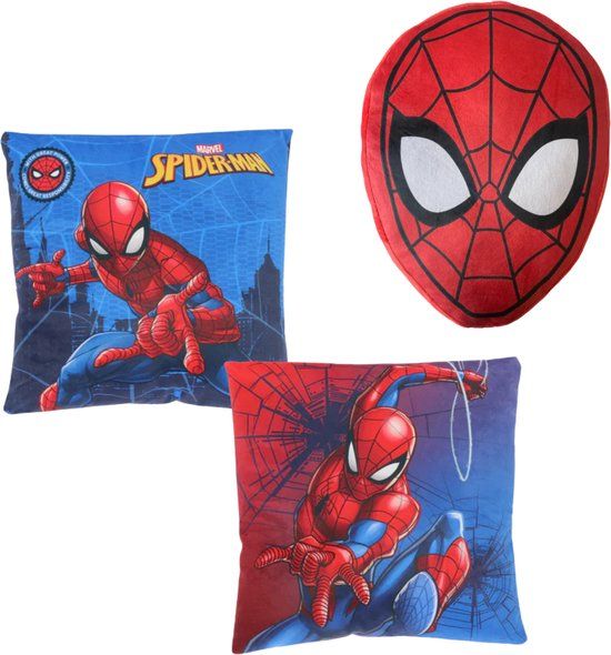 4KidsOnly Spiderman 2-delige kussenset