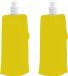 Makito Western Europe (mkto) Bouteille/bidon - 4x - jaune - rechargeable - pliable avec crochet - 400 ml - festival/outdoor