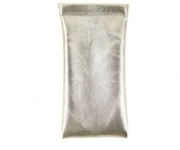 Metallic Brillenkoker / Knijp Portemonnee - Goud - Kunstleer