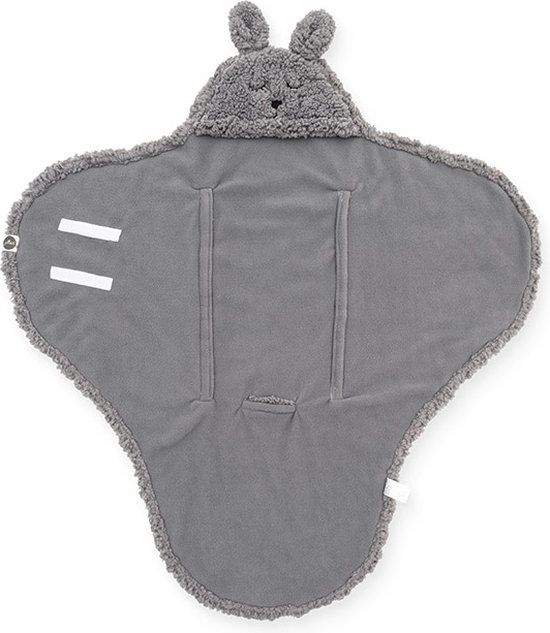 Jollein Wikkeldeken Bunny 100x105cm - Storm Grey