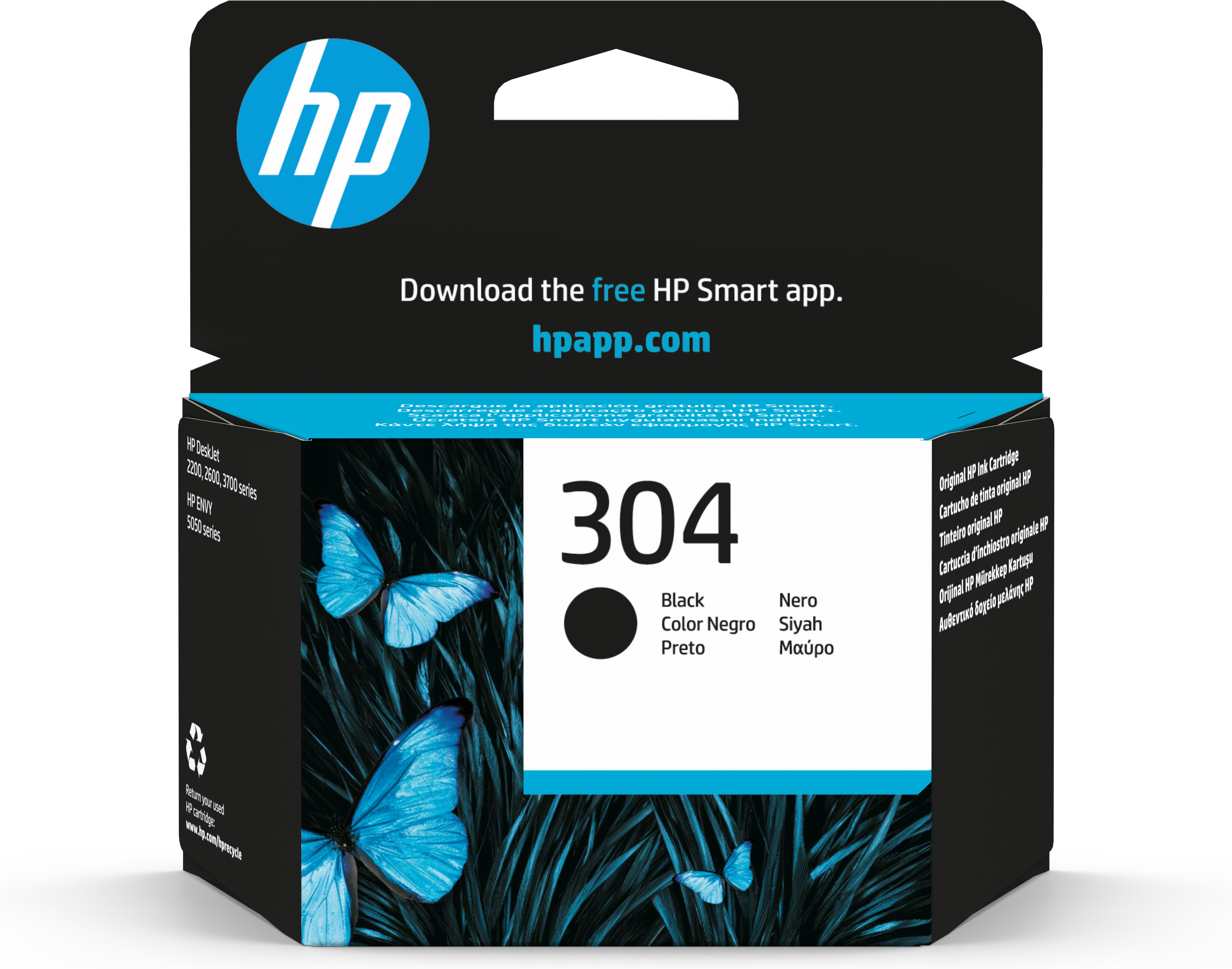 HP   304 originele zwarte inktcartridge