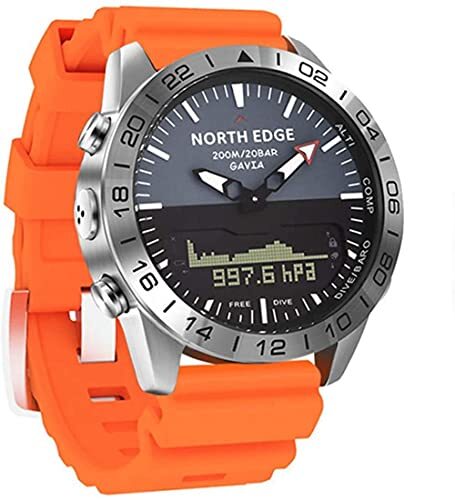 BXS Mannen Business Casual Outdoor Sport Waterdicht Staal Horloge Hoogte Druk Duiken Horloge Dual Display