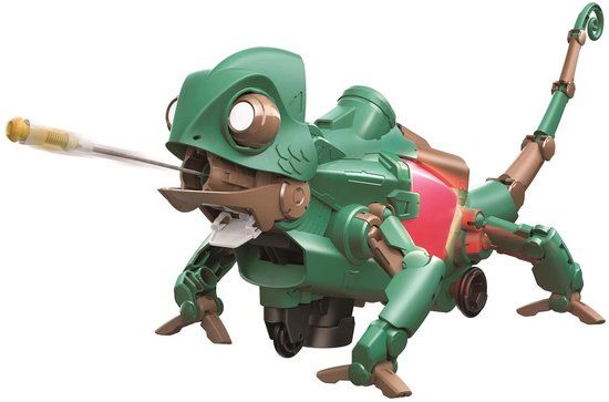 Construct and create Hydraulic The Chameleon – Experimenteerset - reageert op kleuren - bevordert coderen - Bouwset - Robot Bouwpakket