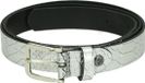 Muller and Sons SISLY ZILVER Ceinture Imitation cuir Métallisé Argenté 95 cm