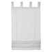 GARDINIA vouwgordijn, transparante voile stof, lussen, wit, 80 x 140 cm