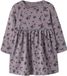 NAME IT Jurk lichtblauw / mauve / donkerlila / zwart