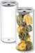Wilmax Pot de stockage 1500 ml couvercle inox 2x WL-888517/A2